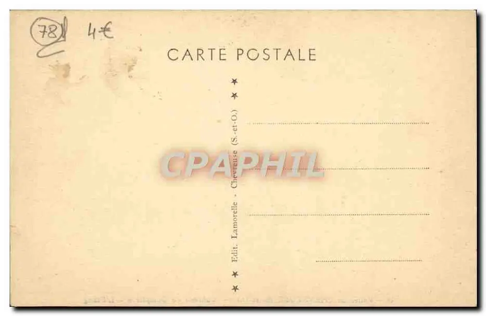 Vale de Chevreuse (S.-et-O.) — Castelo de Dampierre - O Lago - Verso