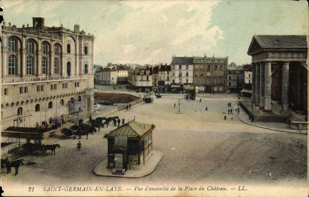 Saint-Germain-en-Laye — Vue d'ensemble de la Place du Château — LL. n°21 - Vorderseite