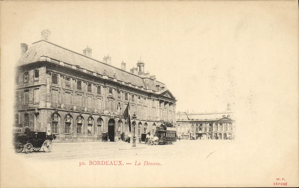Bordeaux — A Alfândega — W. F. Déposé - Frente