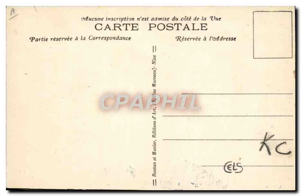 Monte-Carlo — Pont Saint-Louis — Grenze Frankreich-Italien — R. M. 1425 - Rückseite
