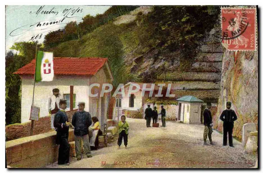 Munton — Französische Zollbeamte an der Grenze — Verlag S.I. n°81 - Vorderseite