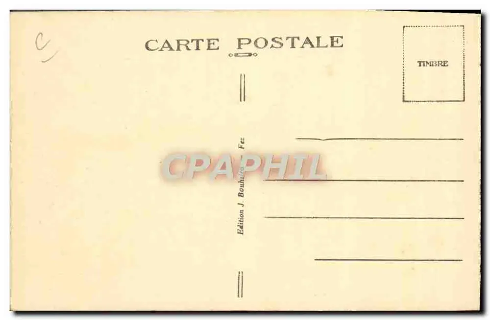 Sefrou — L'Oued Essouk, die Wäscherinnen - Rückseite