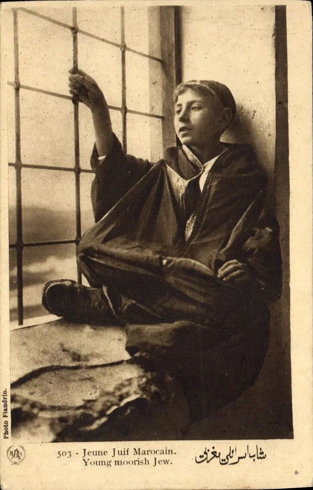 Junges jüdisches Mädchen aus Marokko — Photo Flandrin, n°503 - Vorderseite