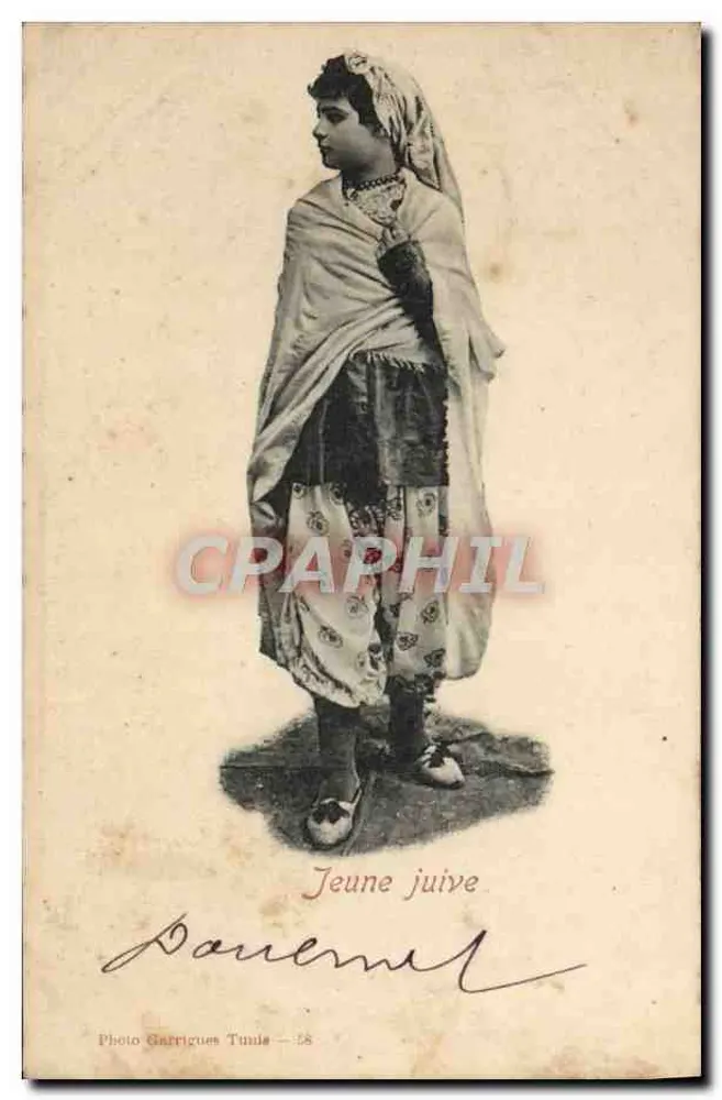 Junge Jüdin — Photo Garrigues Toulouse — Nr. 28 - Vorderseite