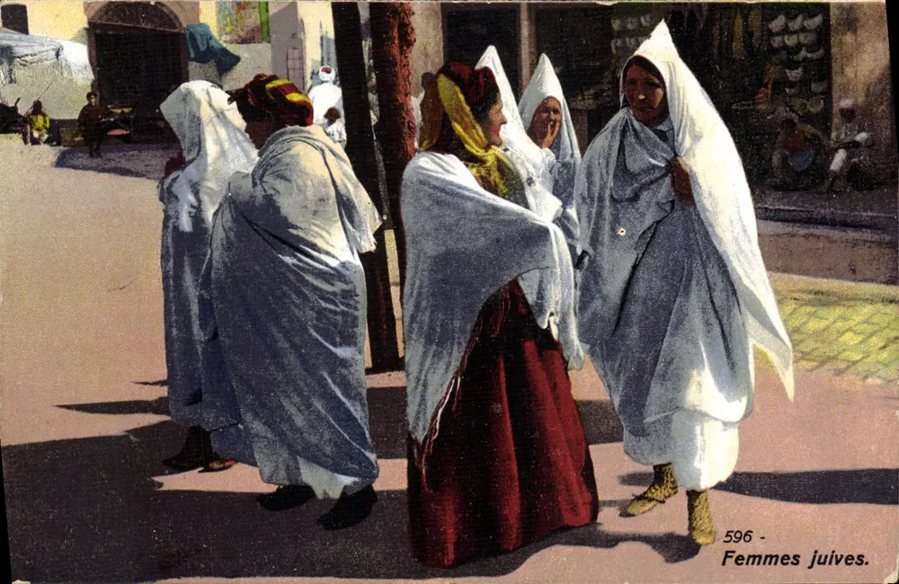 Jüdische Frauen — Algerien — Serie 596 — Verlag Lennert & Langlois, Foto. Paris - Vorderseite