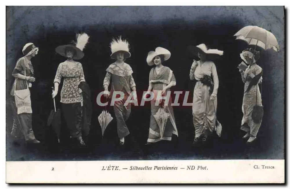 Sommer — Silhouetten pariser Frauen — Cl. Tresca - Vorderseite