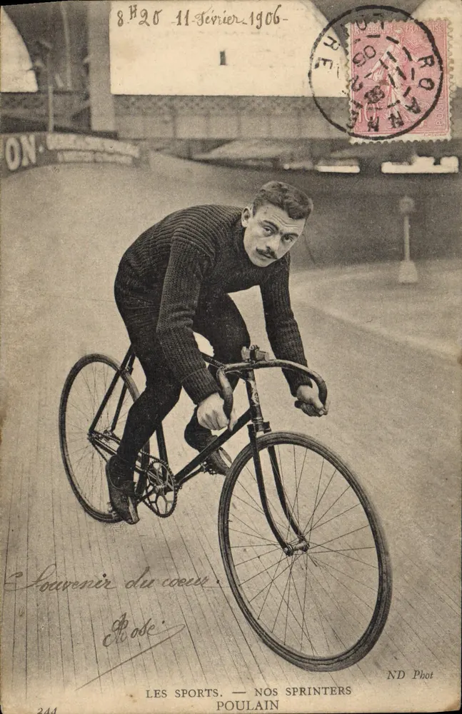 Ciclista sprinter — Os Esportes. — Nossos Sprinters — ND Phot, n°244 - Frente