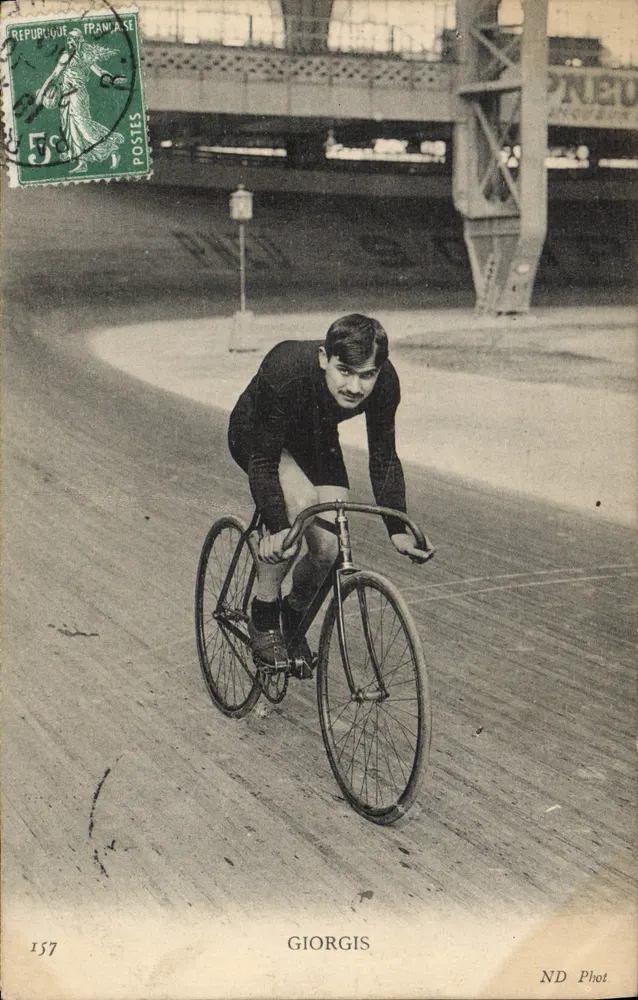 Ciclista Giorgis — Velódromo — ND Fotografia, n° 157 - Frente