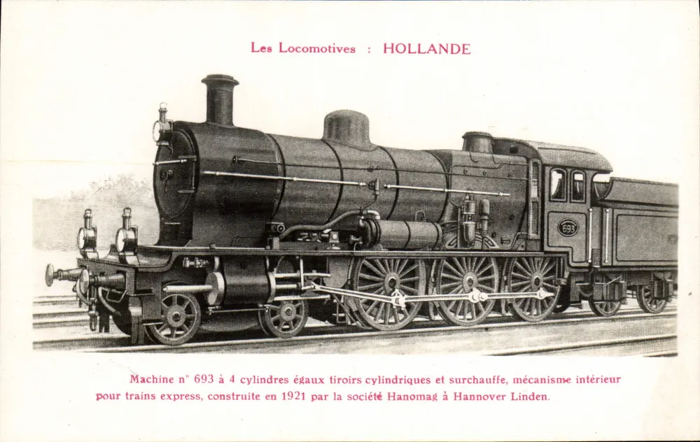 Locomotywa n° 693 — Hollande — Hanomag, Hannover Linden - Awers