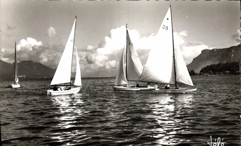See Bourget und seine Segelboote — Authentische Fotografie — Jélo - Vorderseite