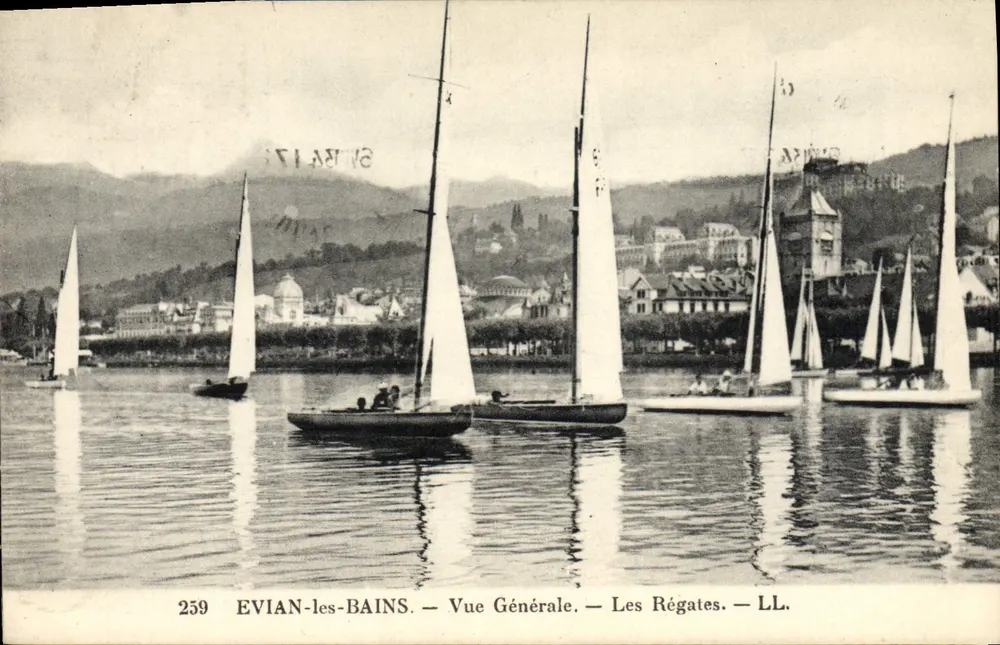EVIAN-LES-BAINS — Allgemeine Ansicht — Die Regatten — LL. — Nr. 259 - Vorderseite