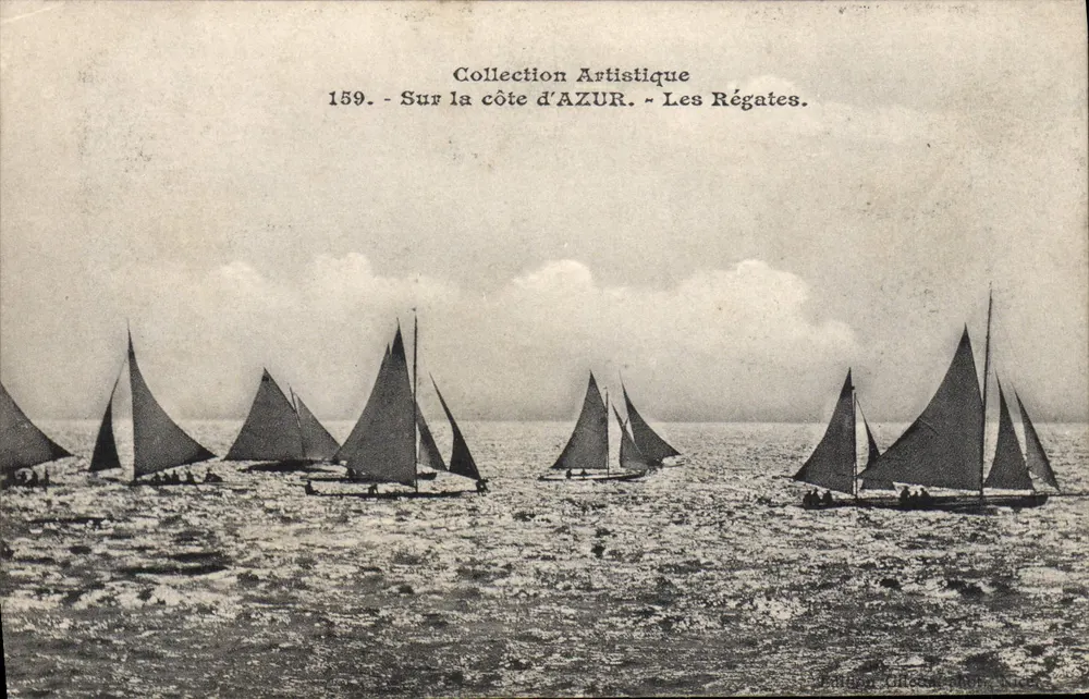 An der Küste von AZUR - Die Regatten — Künstlerische Sammlung, n°159 - Vorderseite