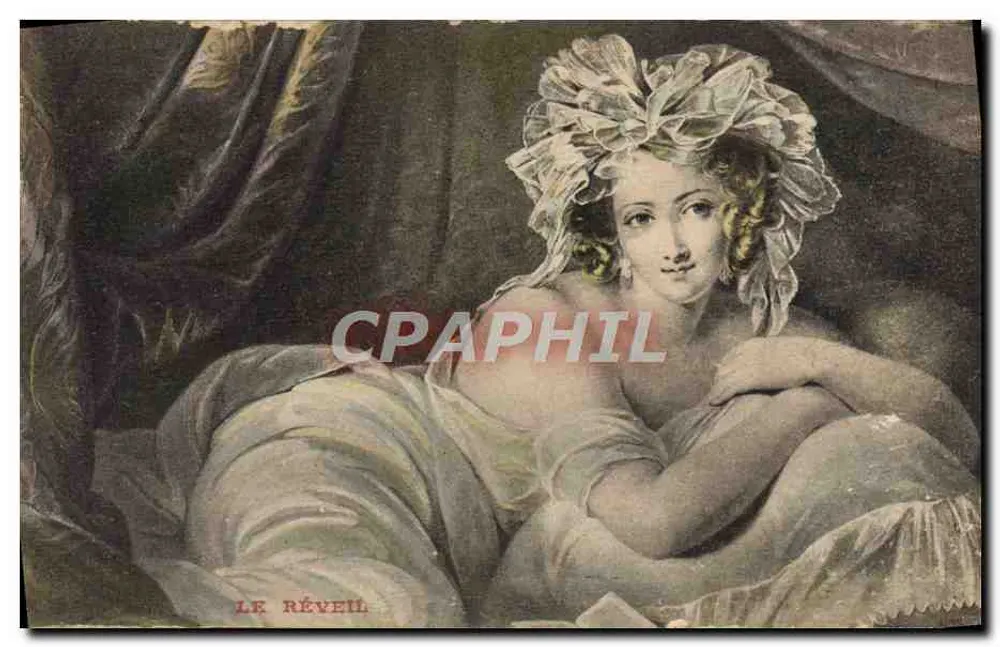 Mulher deitada — O Despertar — Editor Lébède, Paris - Frente