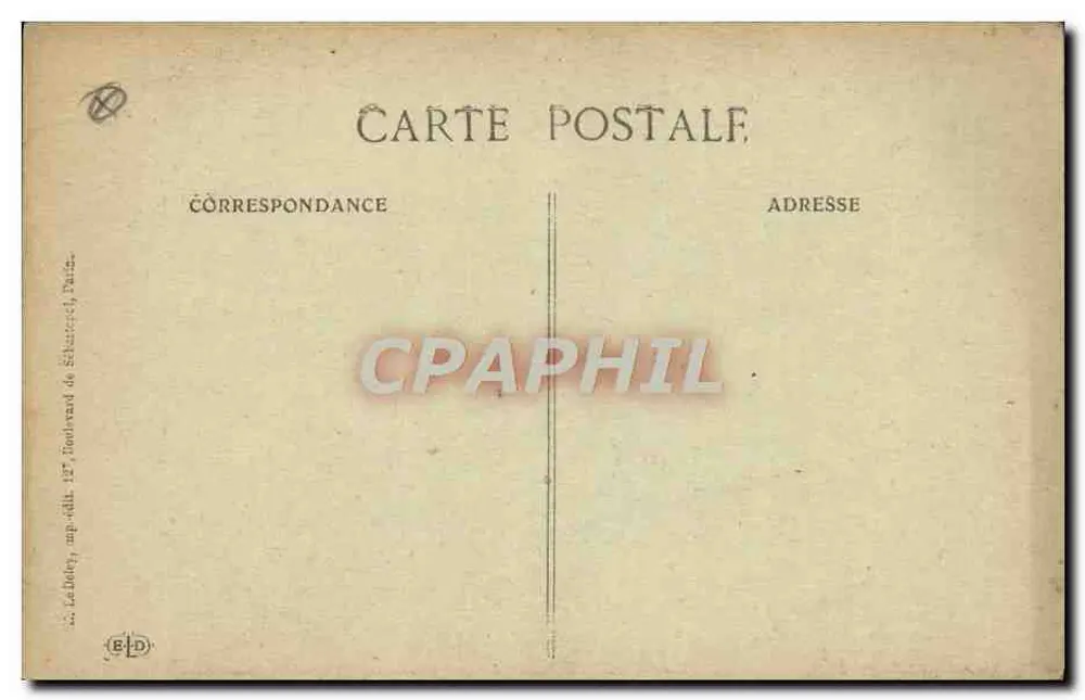 Mulher deitada — O Despertar — Editor Lébède, Paris - Verso