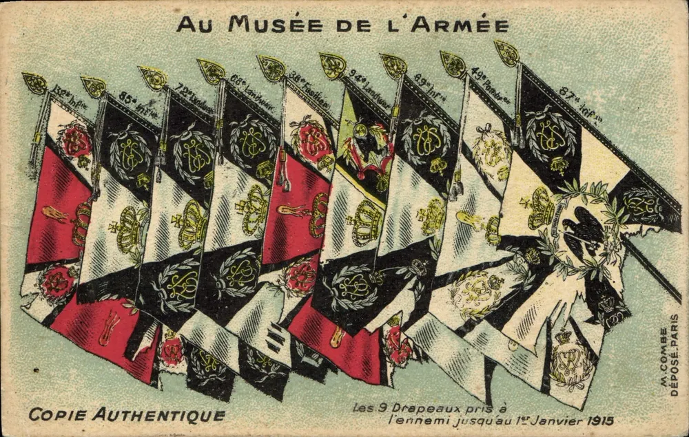 Bandeiras do Exército — Museu do Exército — M. Combe, Paris - Frente