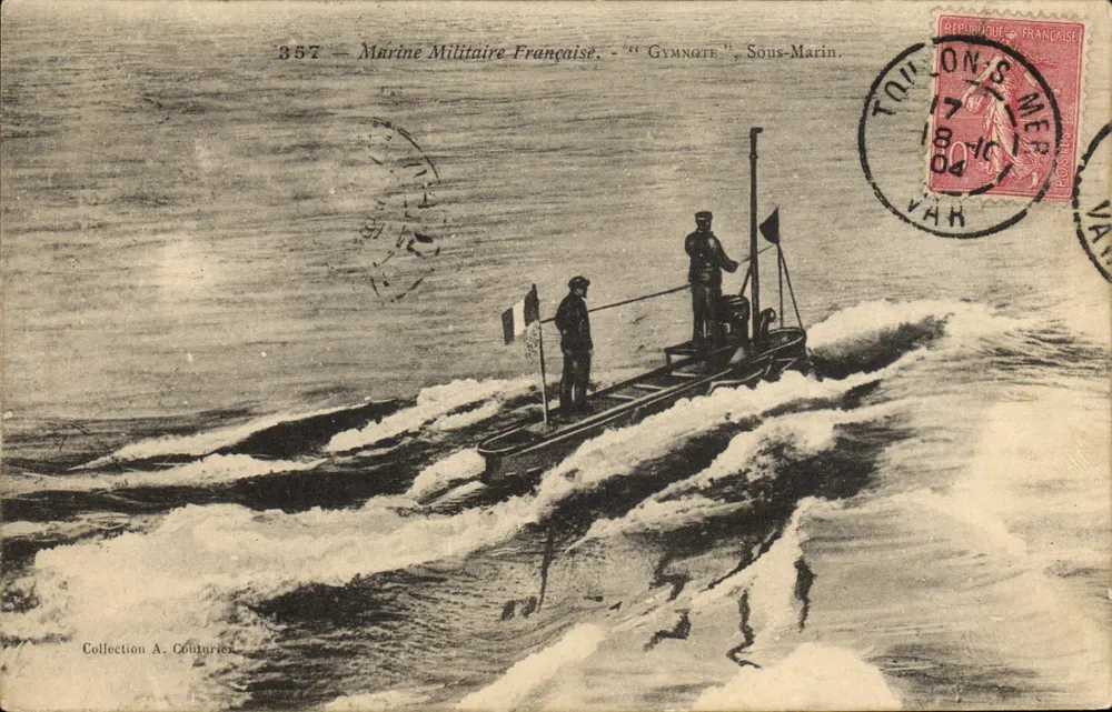 U-Boot "Gymnote" — Französische Marine — Sammlung A. Couturier - Vorderseite