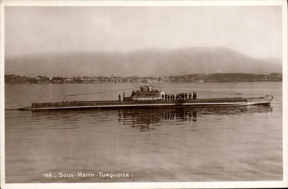 Submarino Turquoise — n°128 — Edição Emery, Toulon (Var) - Frente
