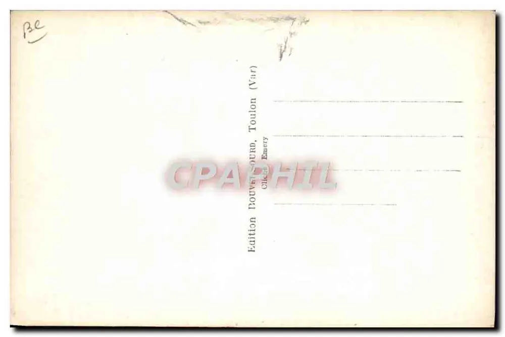 Submarino Turquoise — n°128 — Edição Emery, Toulon (Var) - Verso
