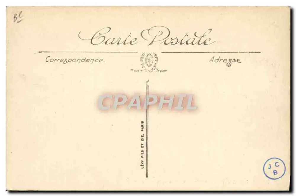 Thon, submarino — Marinha de Guerra — LL. — Editor Lévy Frères, Paris - Verso