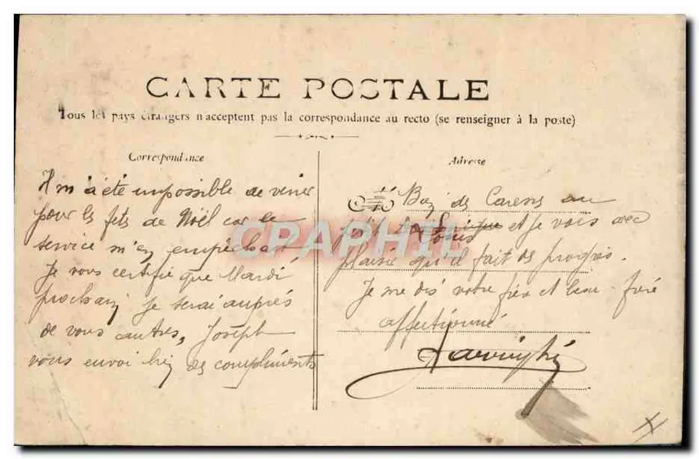 Navio militar francês "Bonite" — submarino — editora não identificada, n° de série 248 - Verso