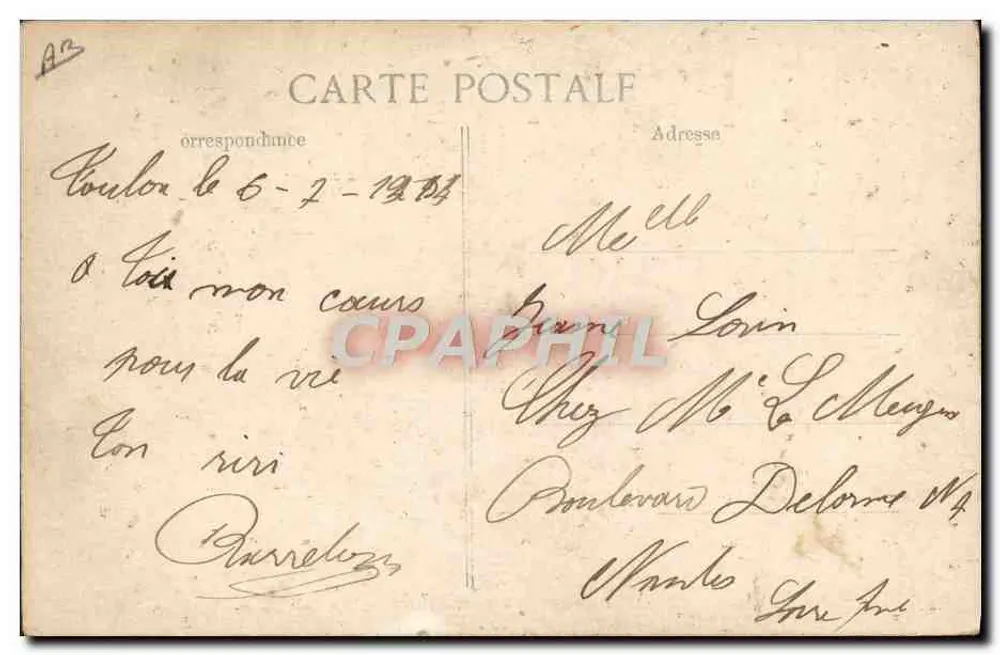 Marine Nationale — "Cigogne" — U-Boot — Verlag BLD, n° 702 - Rückseite