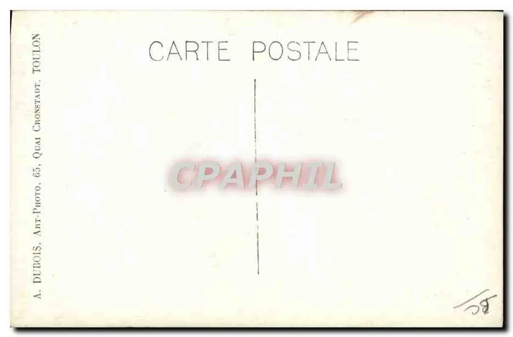 Sottomarino Astree — Tolone — A. Dubois - Verso