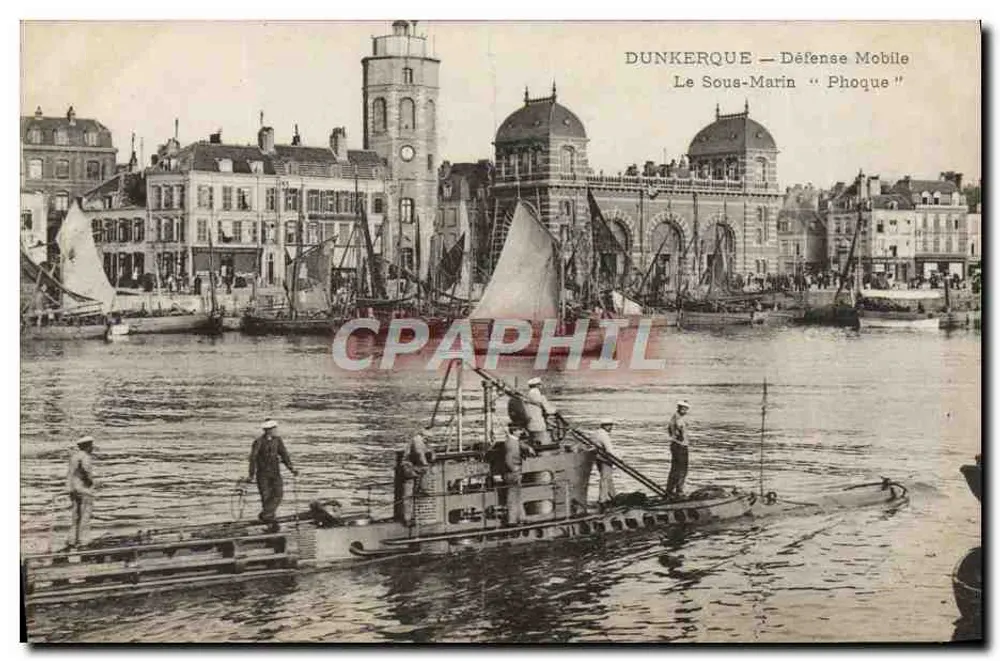 Dunkerque — Mobile Verteidigung — Der U-Boot "Phoque" - Vorderseite