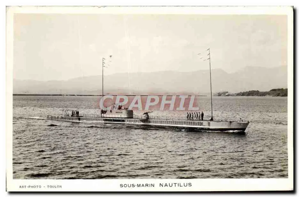 U-Boot Nautilus — Toulon — Art-Photo Toulon - Vorderseite