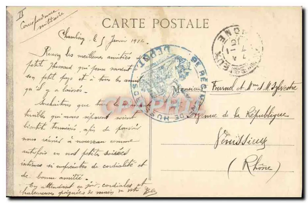 Chambéry (Savoie) — Teatro Municipal — editor Chimal, n° 28998 - Verso