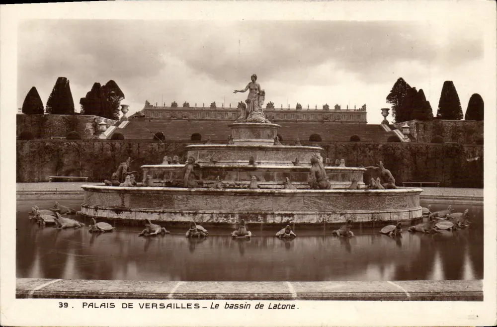 Palácio de Versalhes — O basso de Latona — editor não identificado, n° 39 - Frente