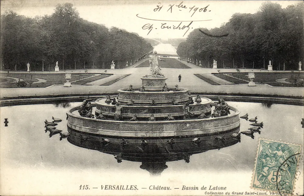 Versailles — Castelo — Bassin de Latone — Coleção do Grande Saint-Louis, Versailles - Frente