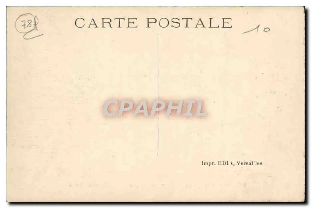Parc de Versailles — Bassin du Dragon — Impr. EDIV, Versailles, n°335 - Verso