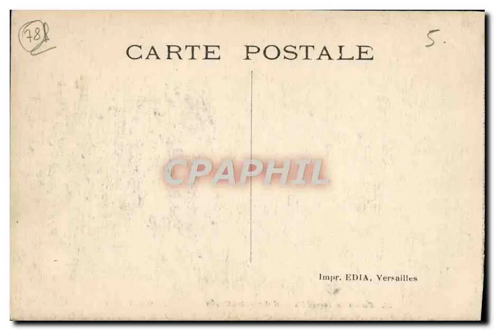 Palast von Versailles — Galerie der Spiegel — Impr. EDIA, Versailles - Rückseite