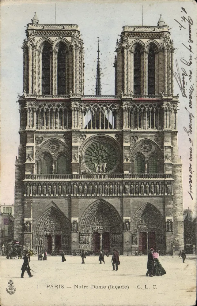 PARIS — Notre-Dame (fachada) — C. L. C. - Frente