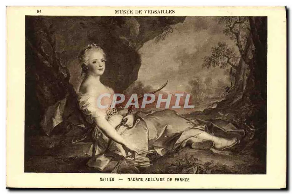 Madame Adélaïde de Frankreich — Musée de Versailles — Nattier — n° 91 - Vorderseite