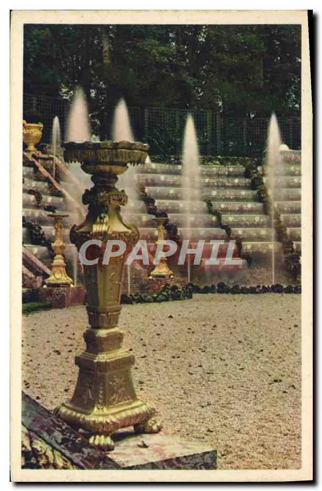 Der Rocaille-Teich — Park des Schlosses Versailles — Dräeger - Vorderseite
