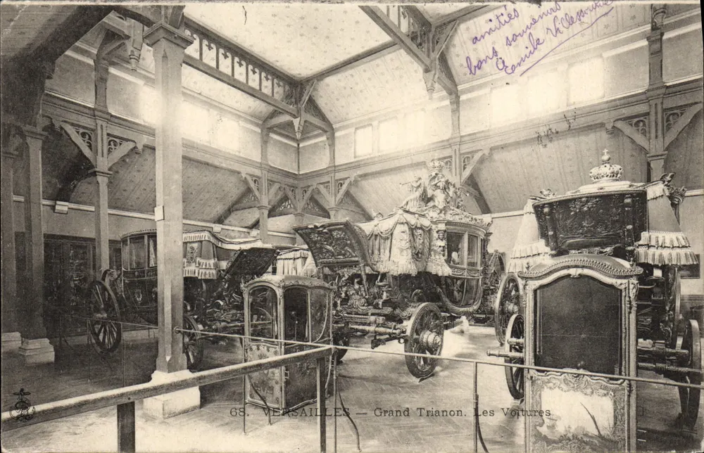 Versailles — Grand Trianon. As Carroças — Editor Conilé (n° 68) - Frente