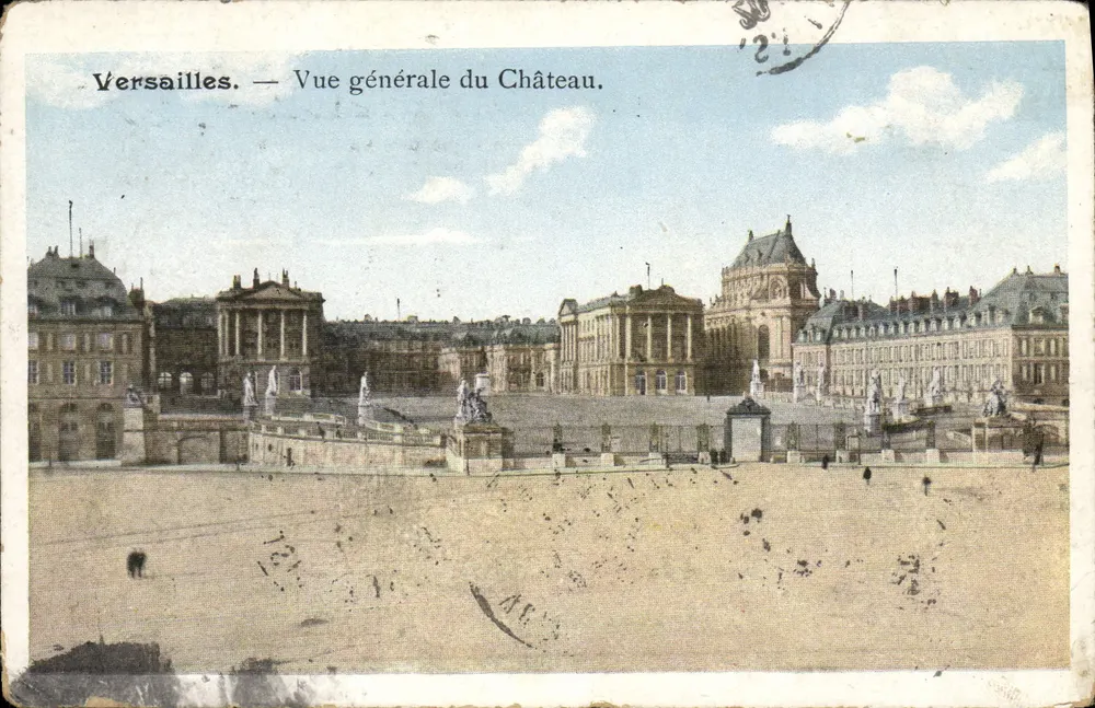 Versailles — Vue générale du Château. Éditeur : Versailles. N° de série : 124. - Frente