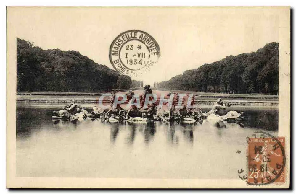 Parque do Castelo de Versalhes — O Bassin d'Apollon — Edição dos Monumentos Históricos - Frente