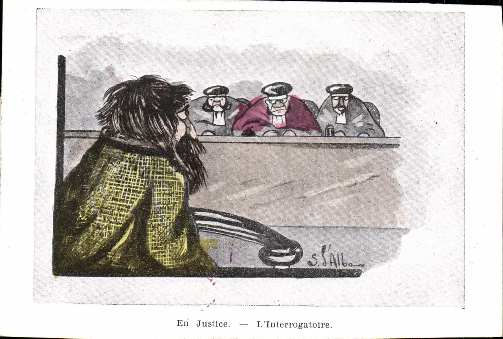 Em Justiça — O Interrogatório — S. d'Alba - Frente