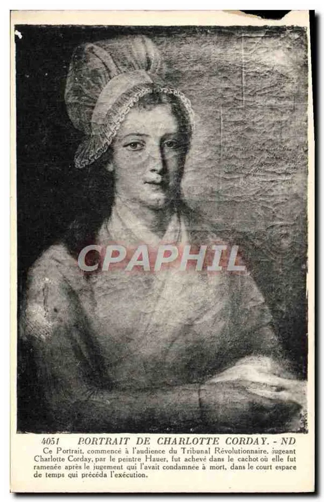 Porträt von Charlotte Corday — ND — Verleger ND, Nr. 4051 - Vorderseite