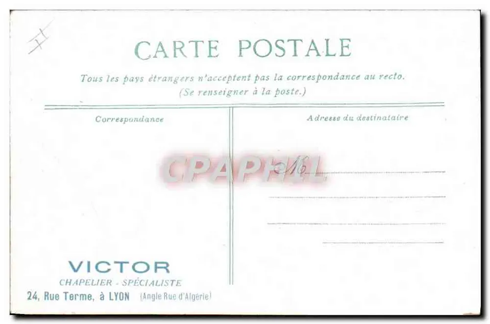 Migrenha — selo postal — Cartas Humorísticas n°34, L.V.A.C. Depositado - Verso