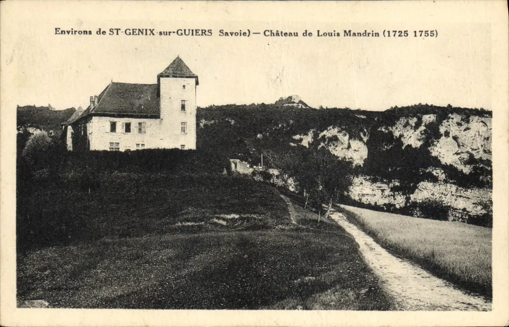 Umgebung von ST-GENIX-SUR-GUIERS — Schloss Louis Mandrin (1725 1755) — Savoie - Vorderseite