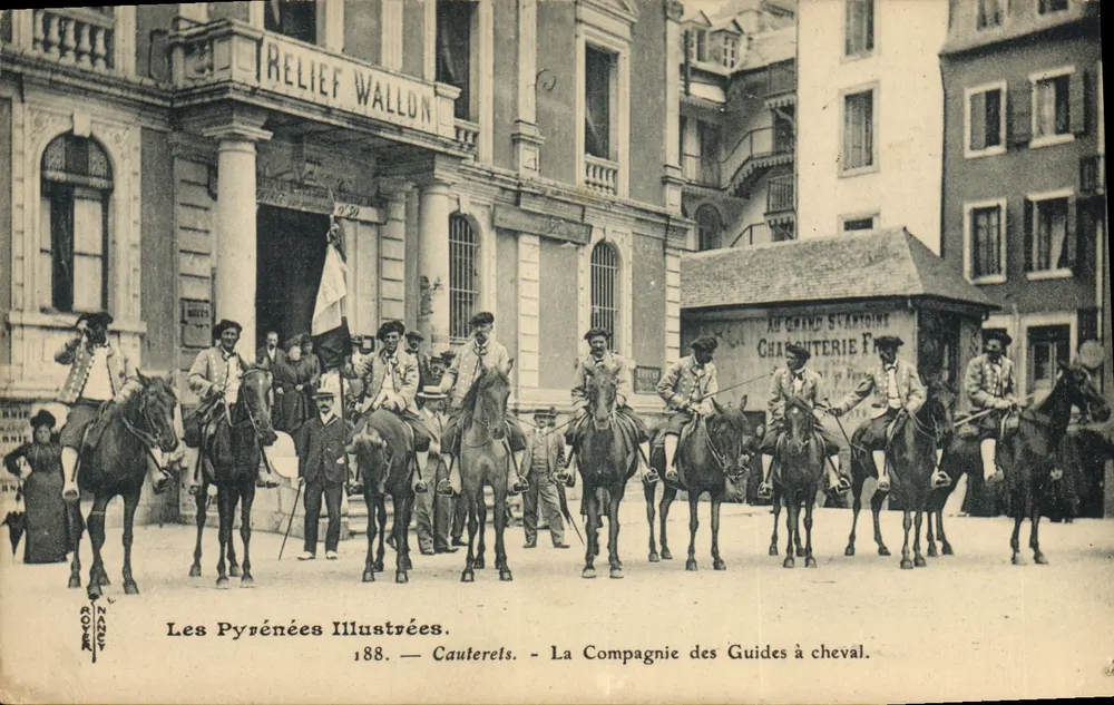 Cauterets — Die Reitführergesellschaft — Les Pyrénées Illustrées, n°188 - Vorderseite