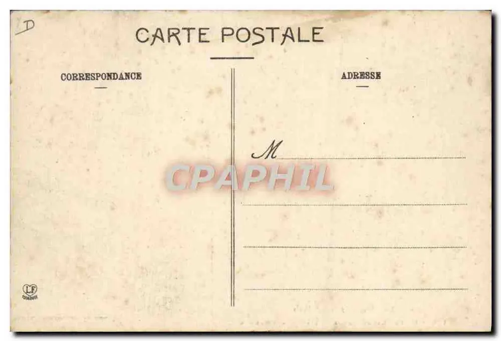 Die Pyrenäen (1. Serie) — Luchonner Führer zu Pferd (Volle Uniform) — Phototype L'Asphique Frères, Toulouse - Rückseite