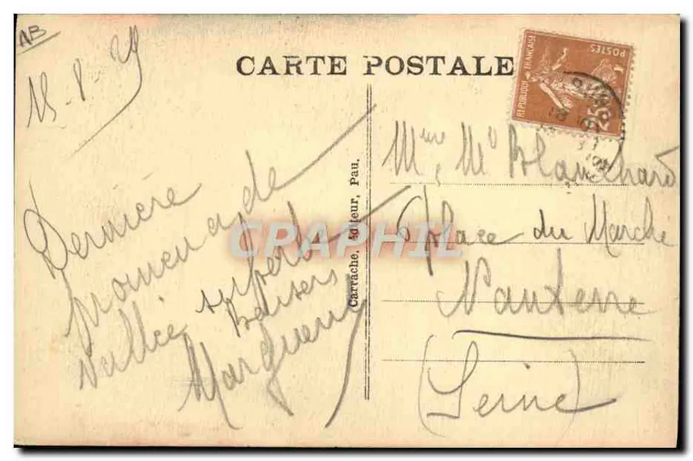 Les Pyrénées — Guia Ossalois — C.C. 1030 - Verso