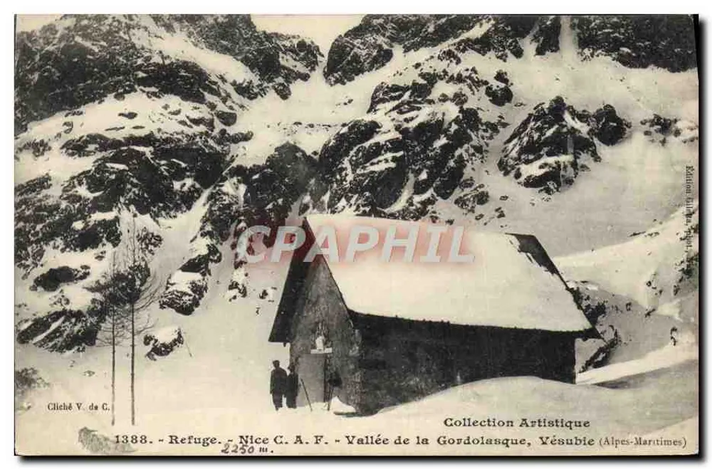 Refuge in der Gordolassque-Tal — Yésubie (Alpes-Maritimes) — Künstlerische Sammlung, Nice C.A.F. - Vorderseite
