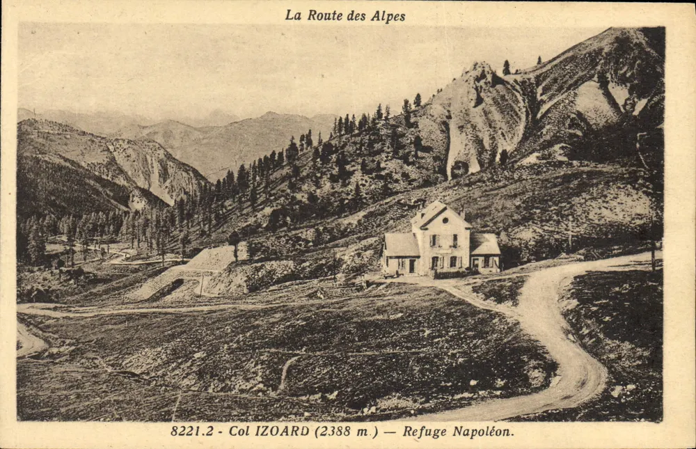 Col Izoard (2388 m) — Refuge Napoléon — Die Alpenstraße - Vorderseite