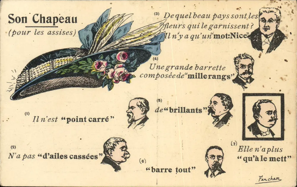 Sein Hut — (für die Assizes) — Fercham - Vorderseite