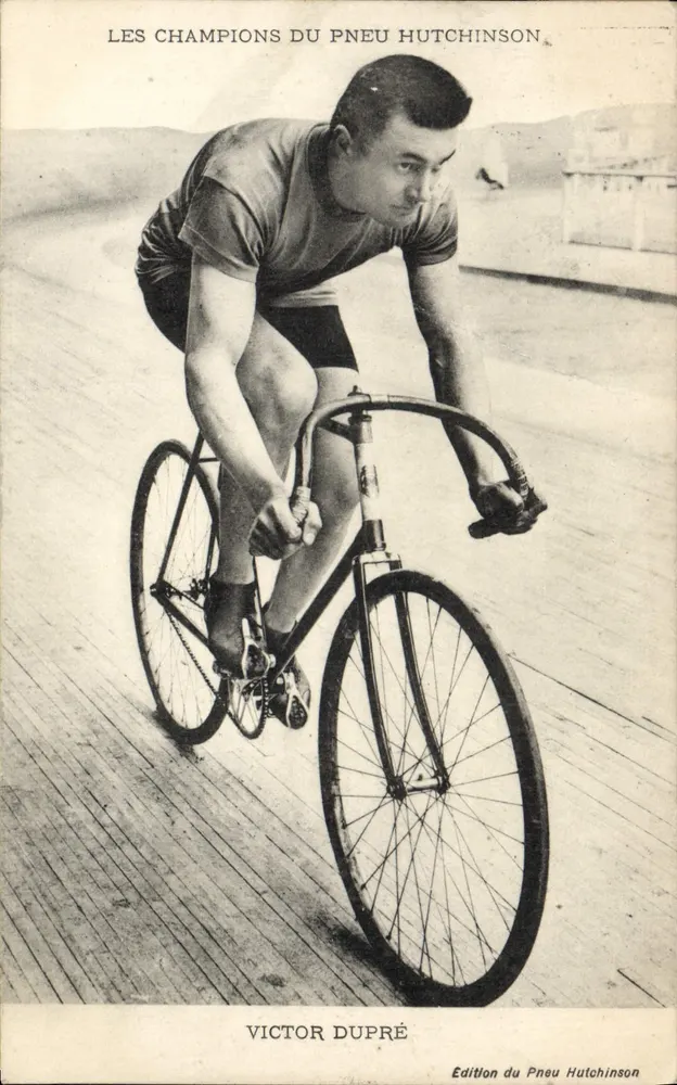 Victor Dupré — Radfahrer — Edition von Hutchinson Tyre - Vorderseite